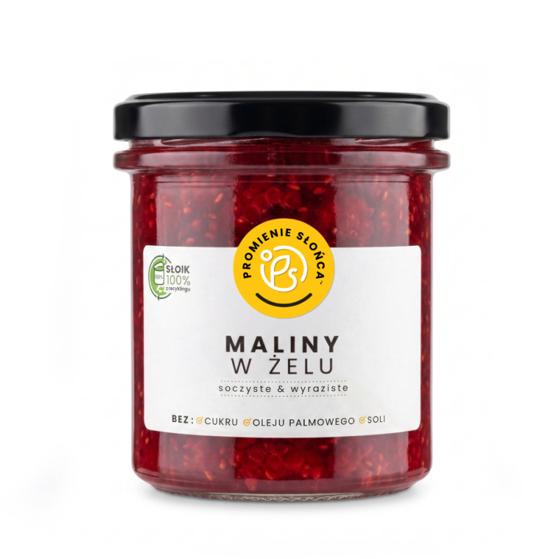 Maliny w żelu 300 g