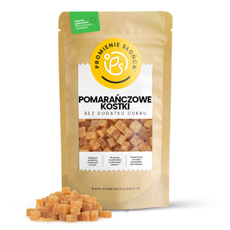 Pomarańczowe kostki bez...
