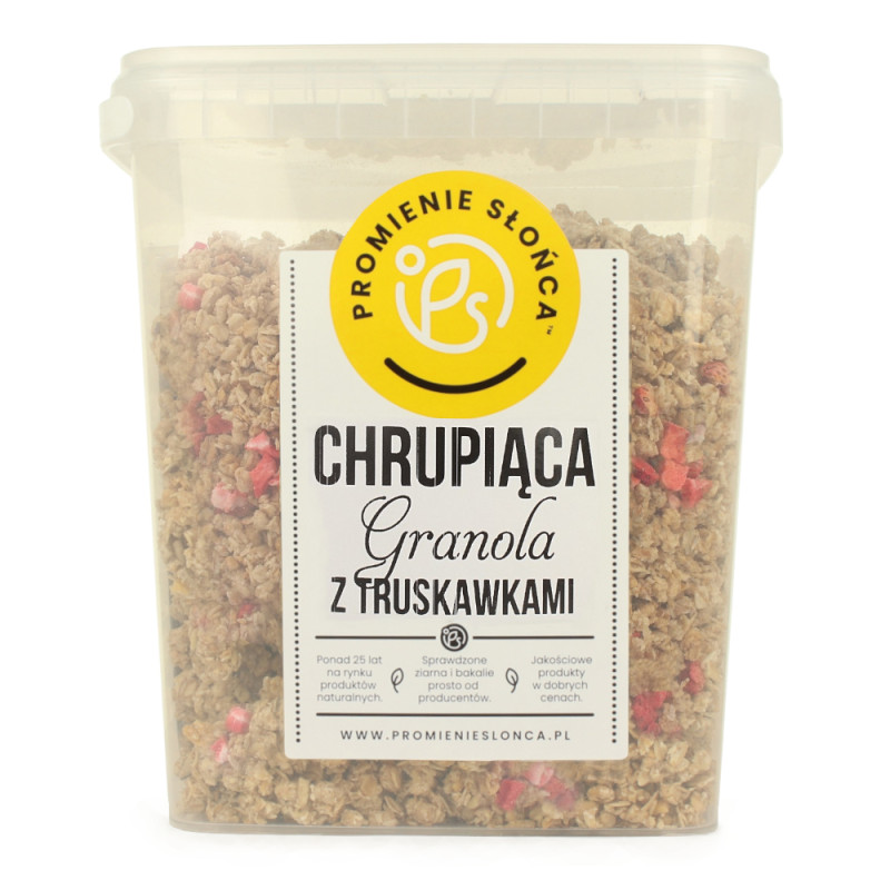 Granola z truskawkami...