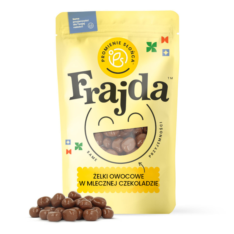 Żelki owocowe w mlecznej...