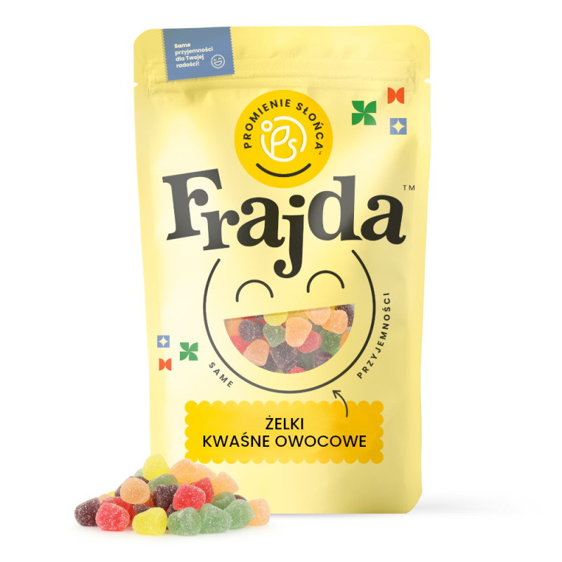 Żelki kwaśne owocowe 600 g