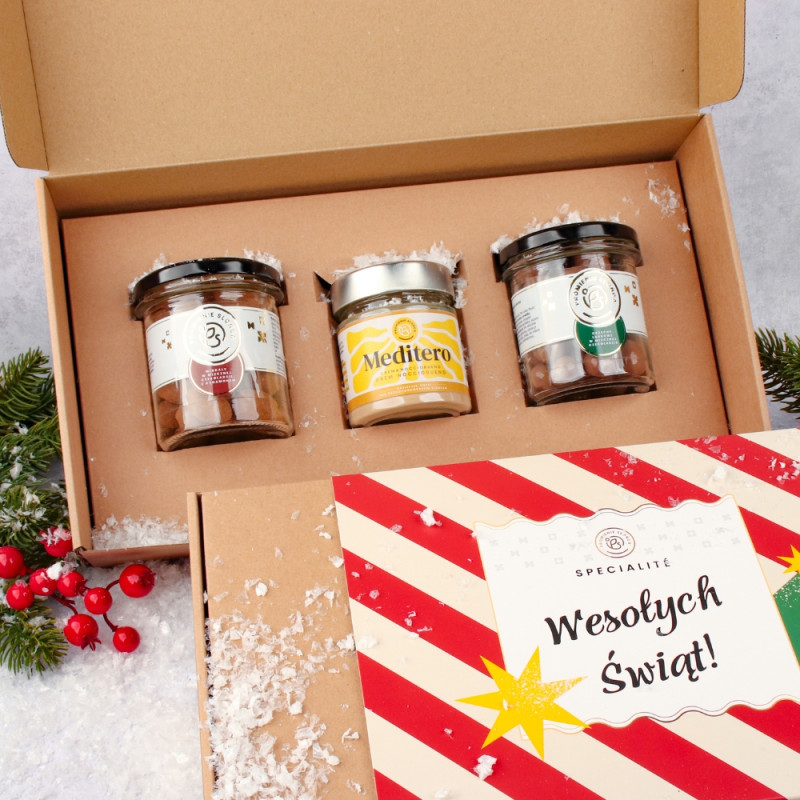 Prezent świąteczny z kremem...