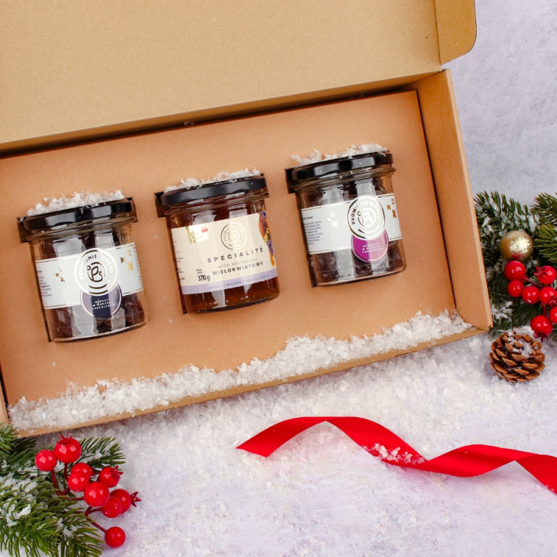 Prezent świąteczny z miodem...