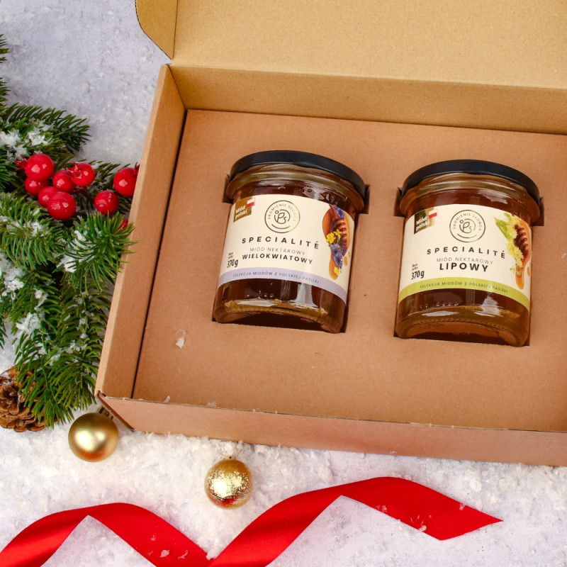 Prezent świąteczny miodowy