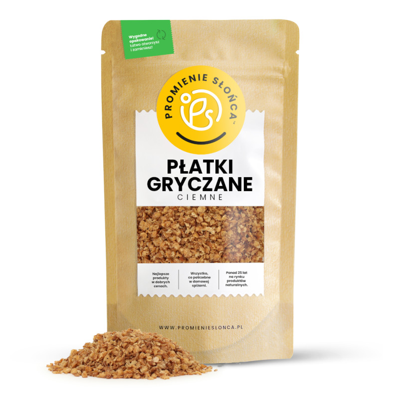 Płatki gryczane ciemne 1 kg