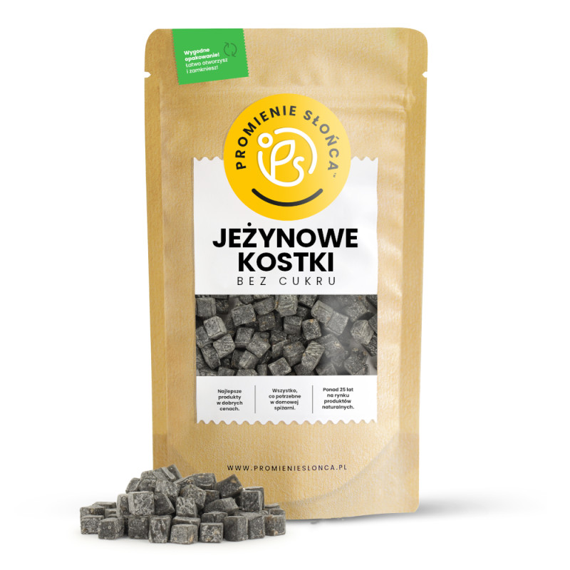 Jeżynowe kostki bez cukru...