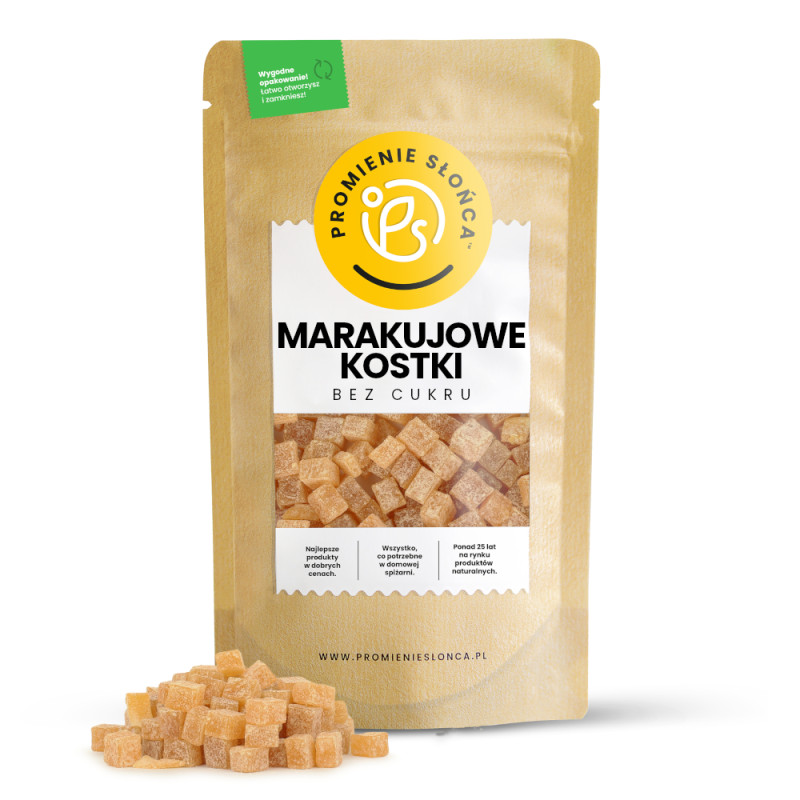 Marakujowe kostki bez cukru...