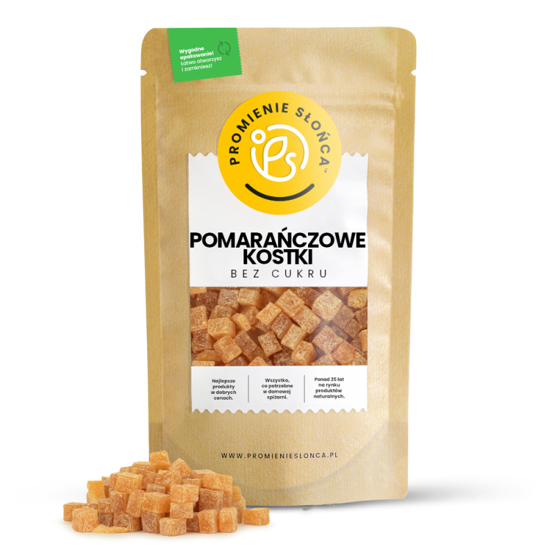 Pomarańczowe kostki bez...