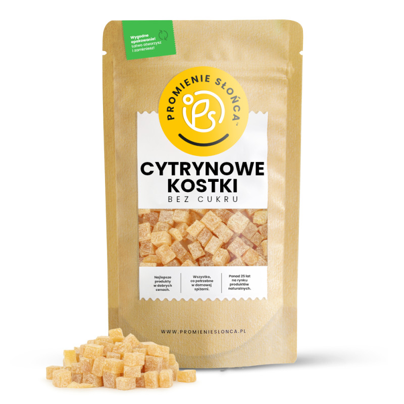 Cytrynowe kostki bez cukru...