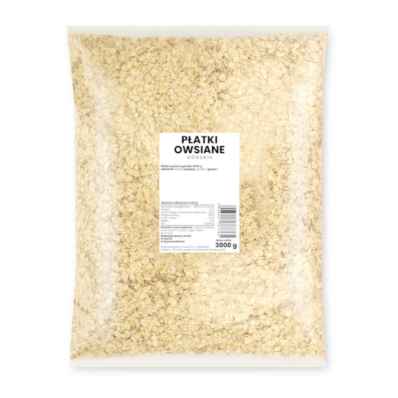 Płatki owsiane górskie 3 kg