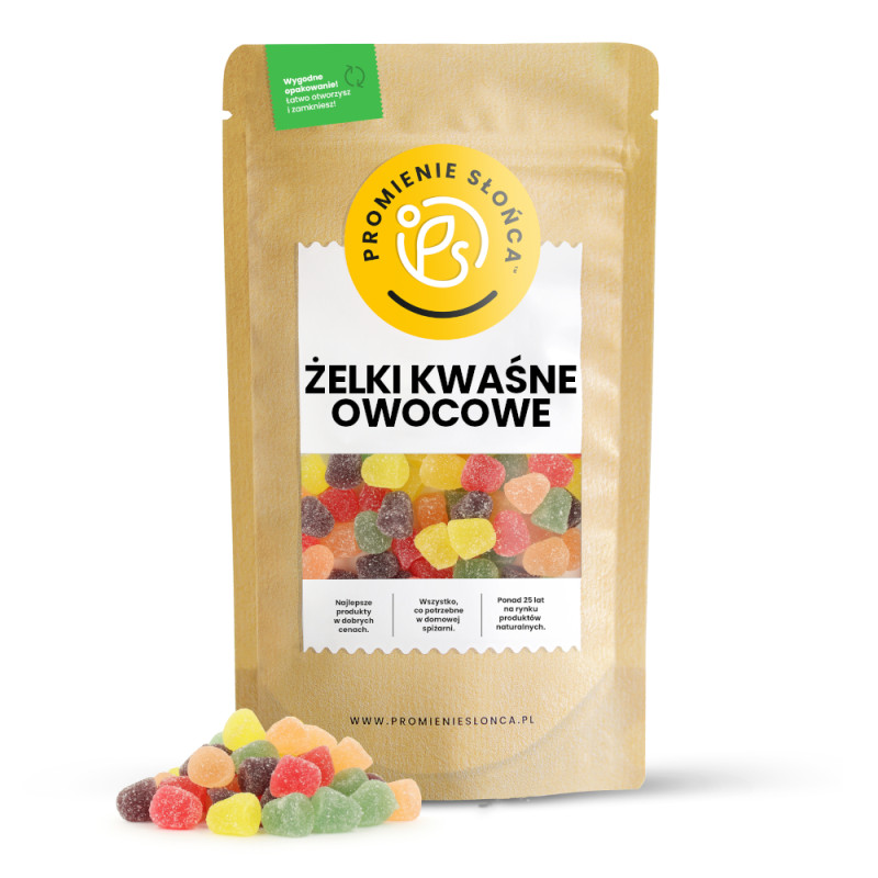 Żelki kwaśne owocowe 250 g