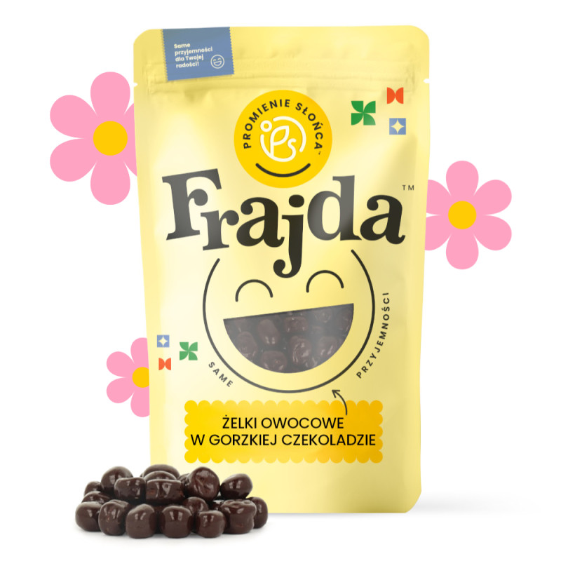 Żelki owocowe w gorzkiej...