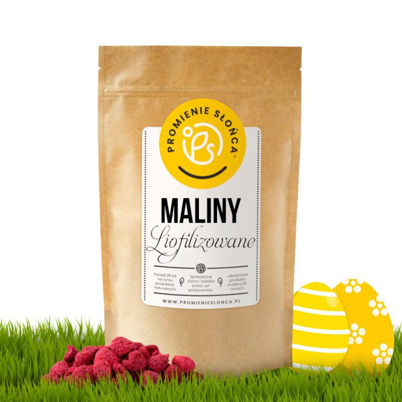 Maliny liofilizowane całe 20 g