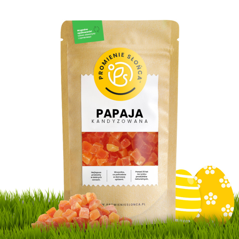 Kandyzowana papaja kostka...