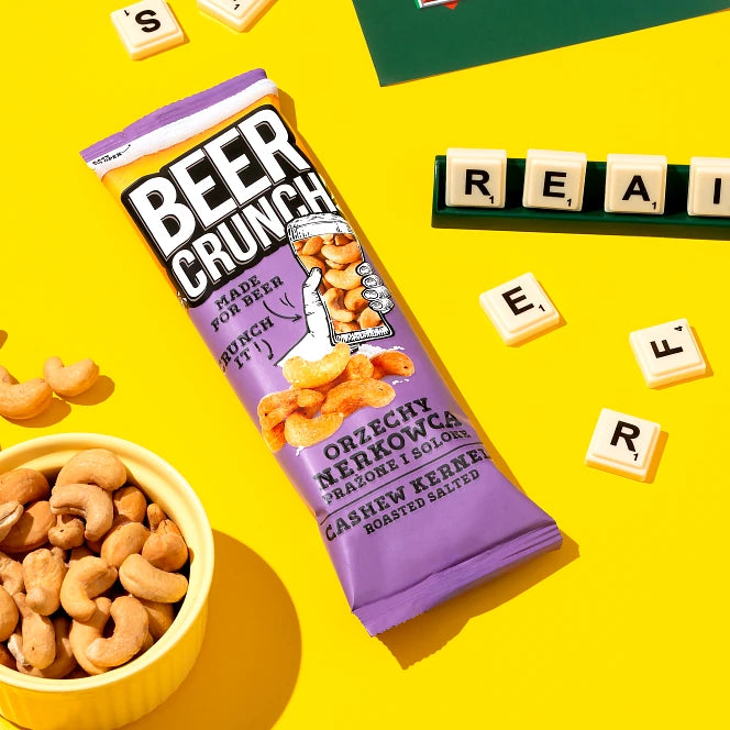 Beer Crunch: Orzechy nerkowca prażone, solone 70 g
