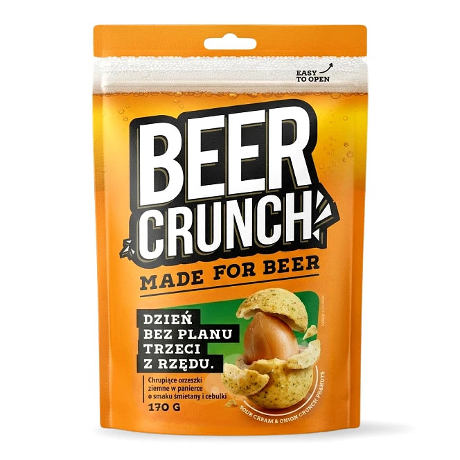 Beer Crunch: Orzechy ziemne w cieście o smaku śmietanki i cebulki 170 g