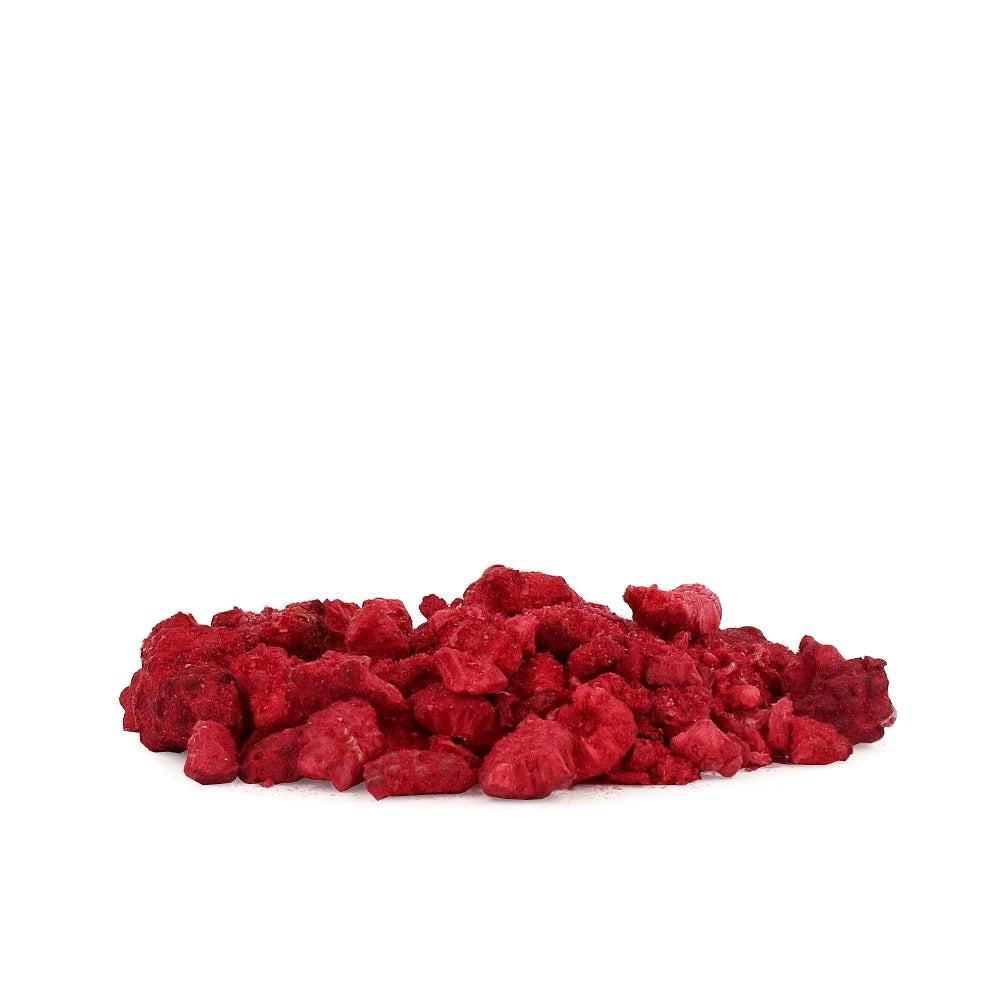 Zbliżenie na produkt Maliny liofilizowane grys 20 g