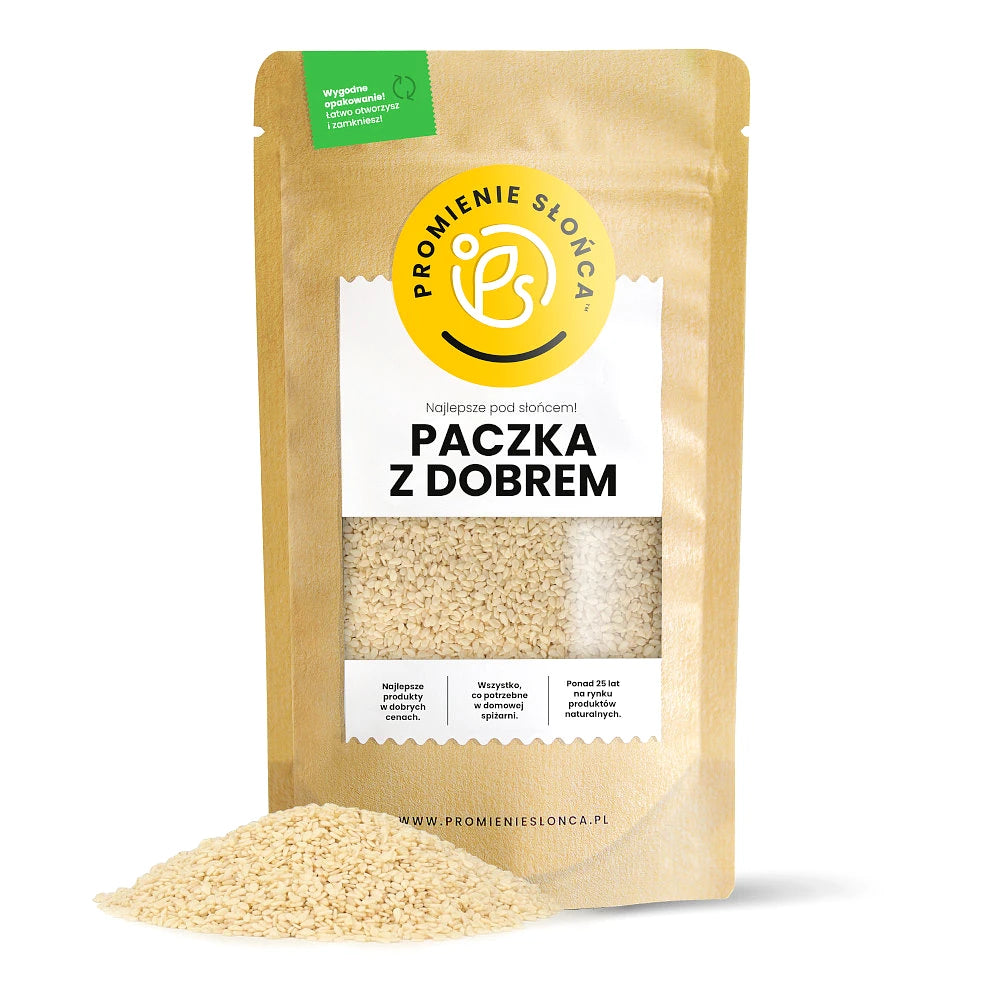 Drugie ujęcie opakowania produktu Sezam luskany 1000 g