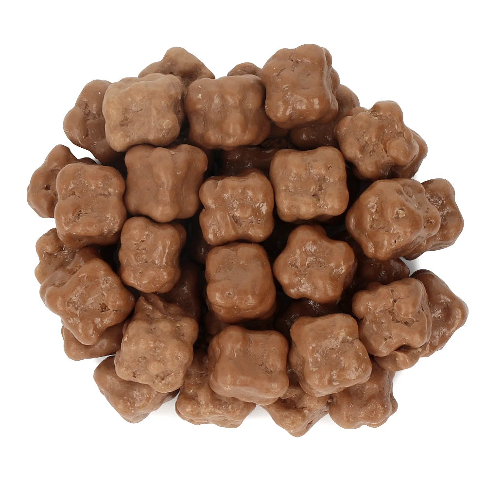 Widok z góry na produkt Kokos kostka w mlecznej czekoladzie 500 g