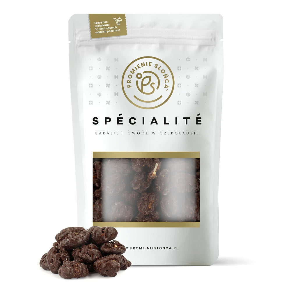 Drugie ujęcie opakowania produktu Orzechy wloskie w gorzkiej czekoladzie 130 g