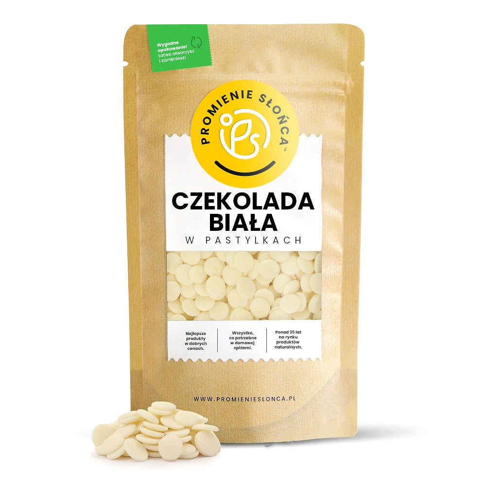 Biała czekolada w pastylkach 250 g