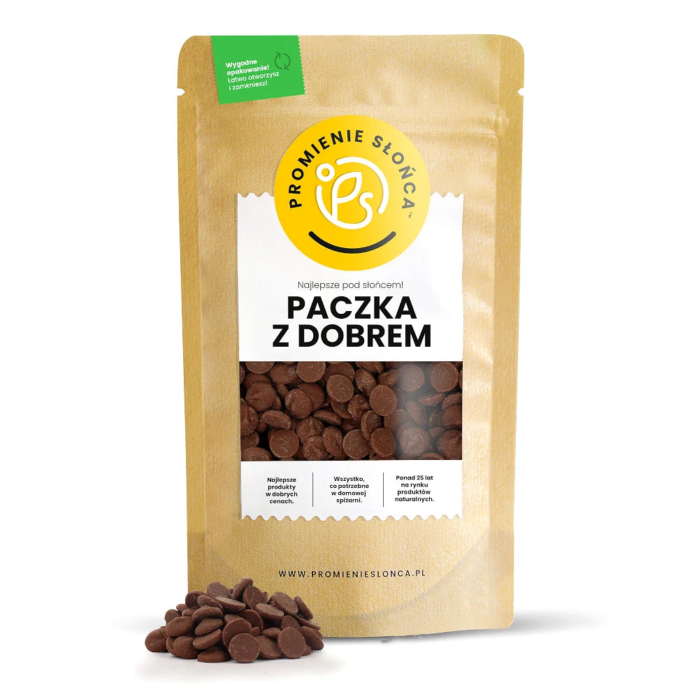 Drugie ujęcie opakowania produktu Czekolada mleczna w pastylkach 1000 g
