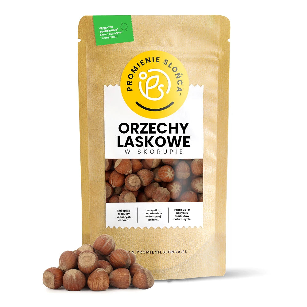 Drugie ujęcie opakowania produktu Orzechy laskowe w skorupie 1000 g
