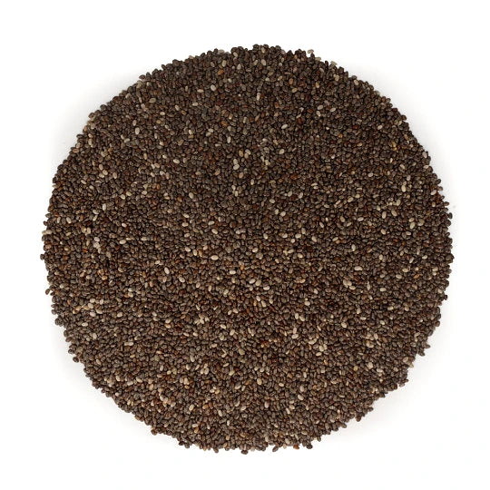 Widok z góry na produkt Nasiona chia 1000 g