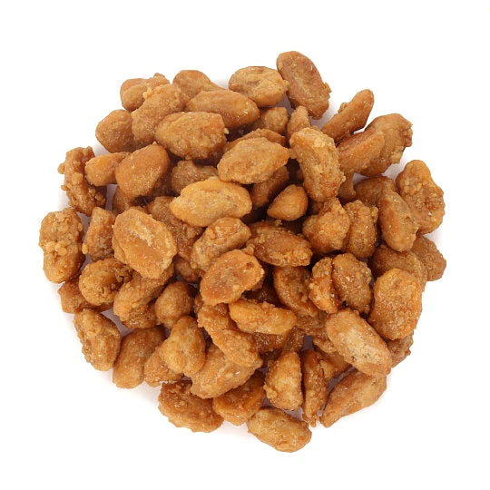 Widok z góry na produkt Orzechy ziemne w słonym karmelu 500 g
