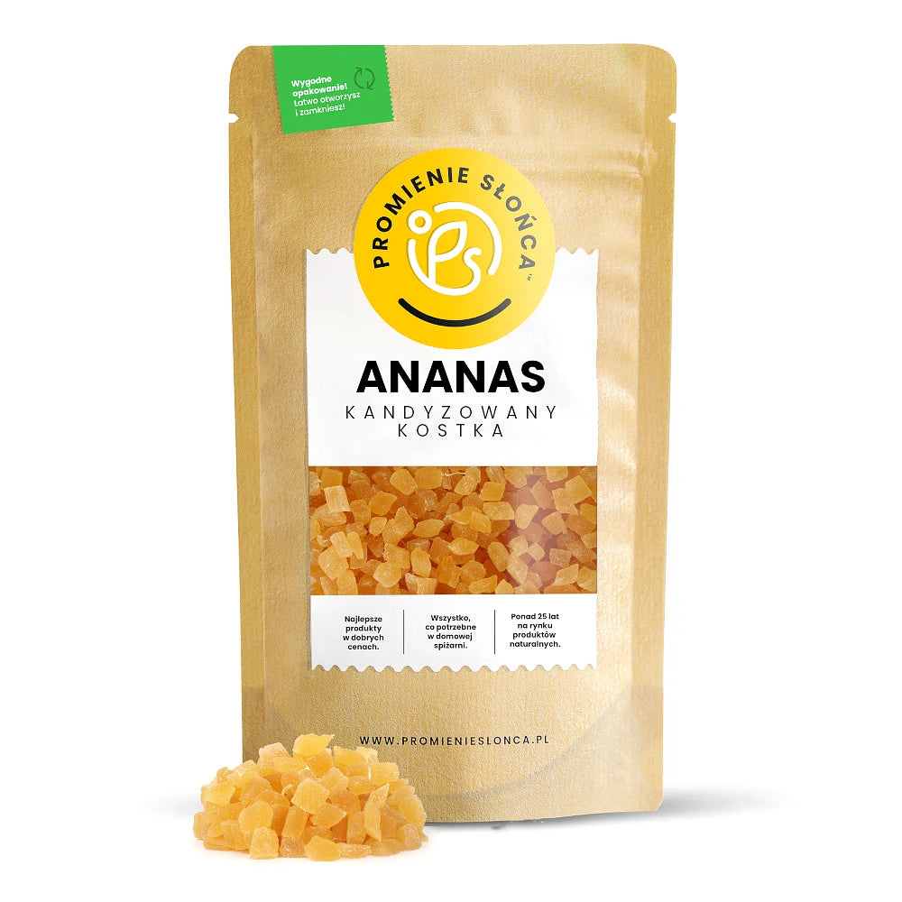 Ananas kandyzowany kostka