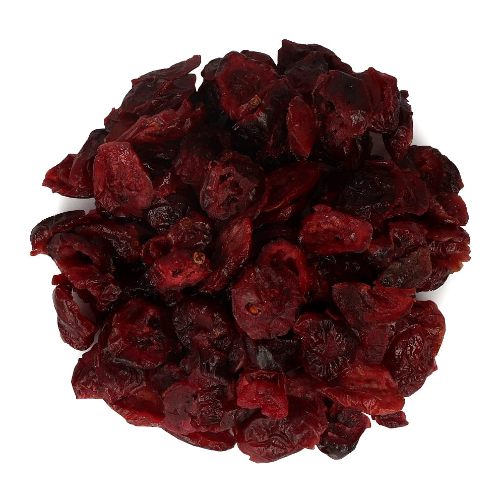 Widok z góry na produkt Żurawina cieta 500 g