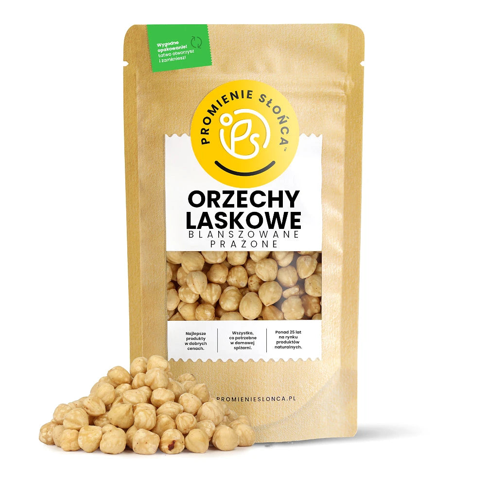 Orzechy laskowe obrane blanszowane, prażone