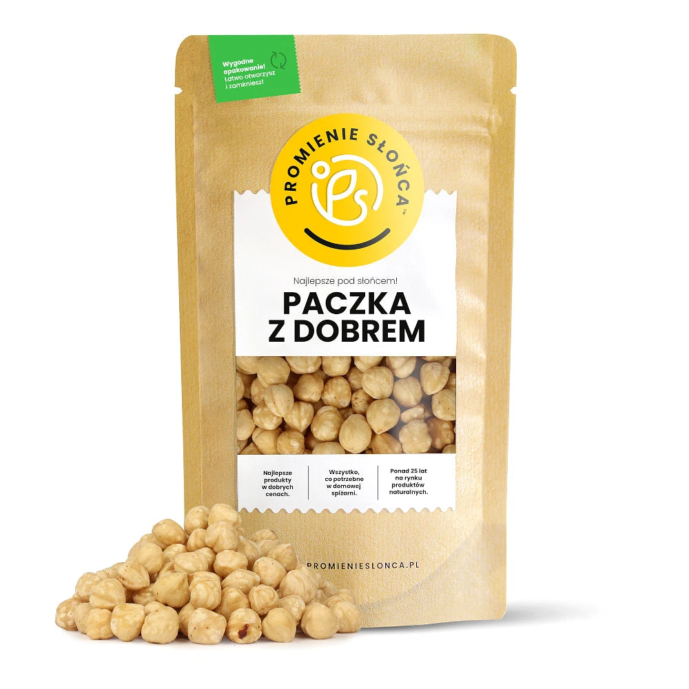 Drugie ujęcie opakowania produktu Orzechy laskowe obrane blanszowane prażone 250 g