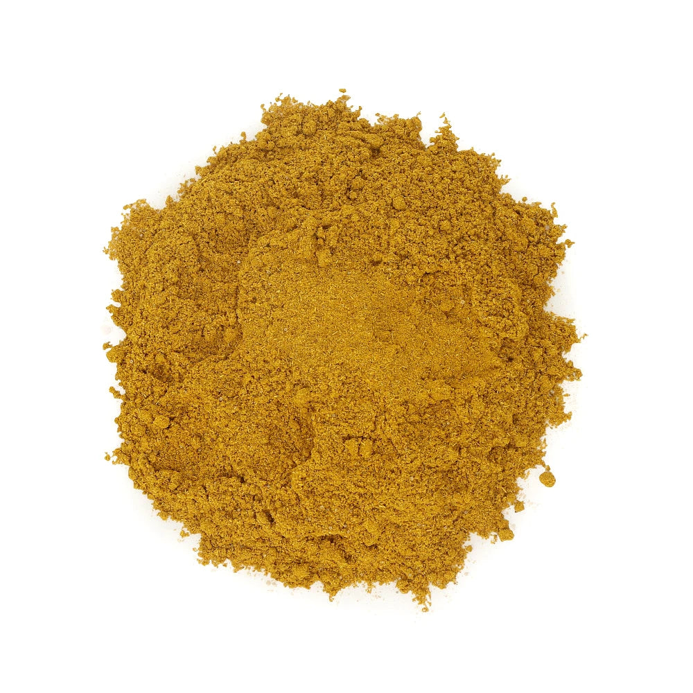 Widok z góry na produkt Curry 100 g