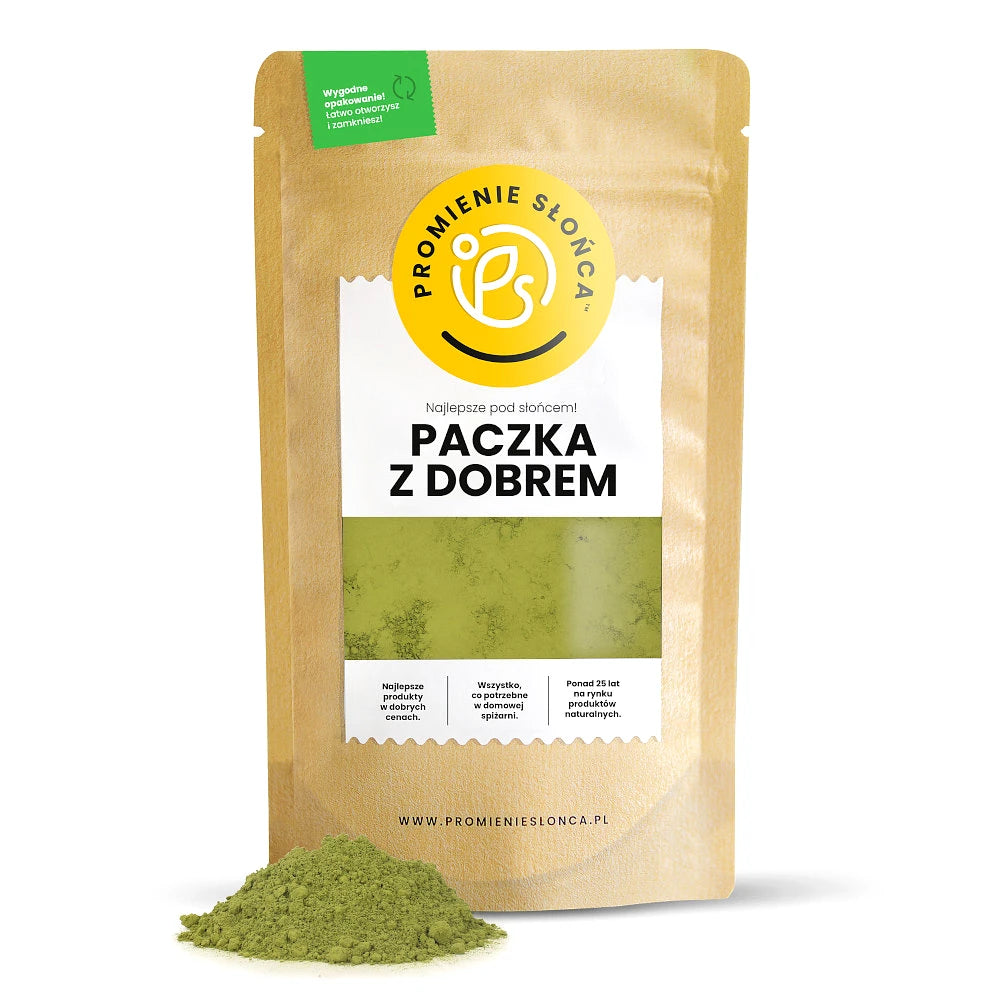 Drugie ujęcie opakowania produktu Herbata zielona matcha proszek 100 g