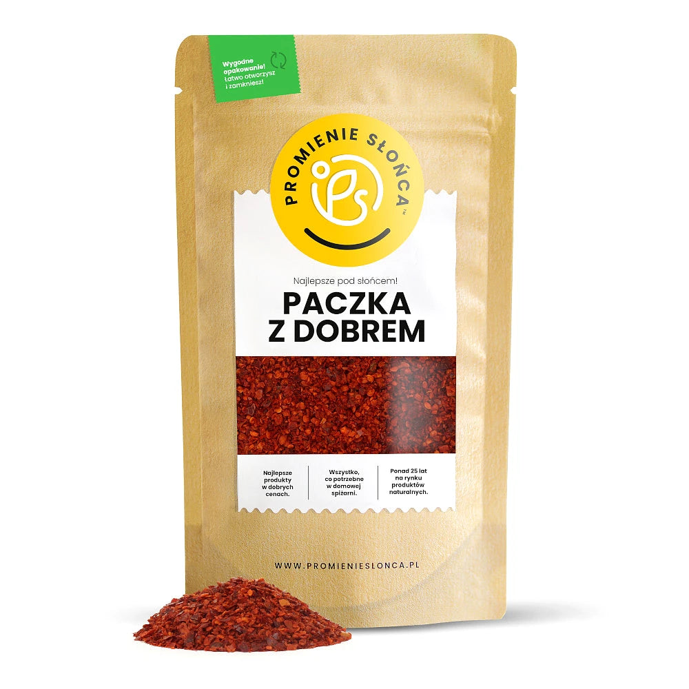 Drugie ujęcie opakowania produktu Papryka chili grys bez nasion 100 g