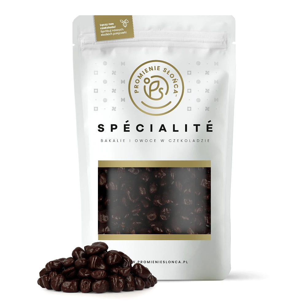 Drugie ujęcie opakowania produktu Sliwki w gorzkiej czekoladzie 500 g