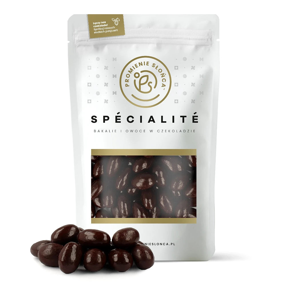 Drugie ujęcie opakowania produktu Migdały w gorzkiej czekoladzie 200 g
