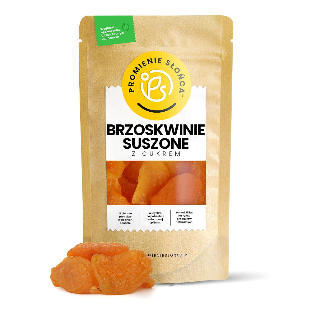 Brzoskwinie suszone z dodatkiem cukru 500 g
