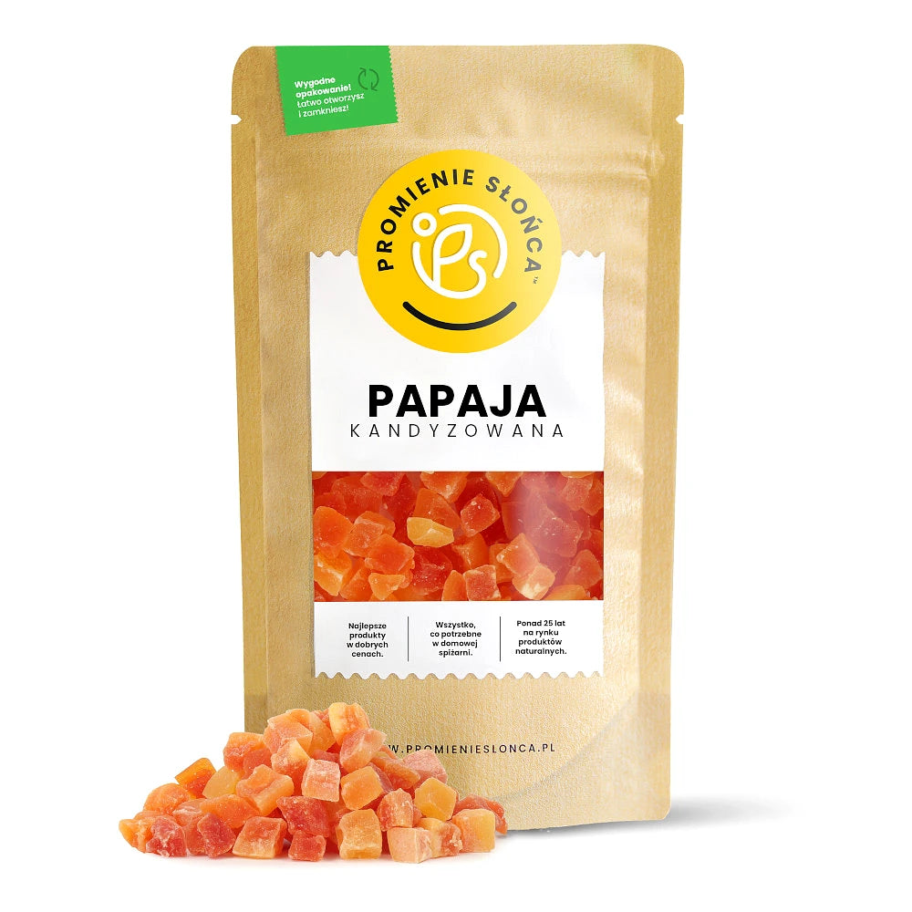 Kandyzowana papaja kostka