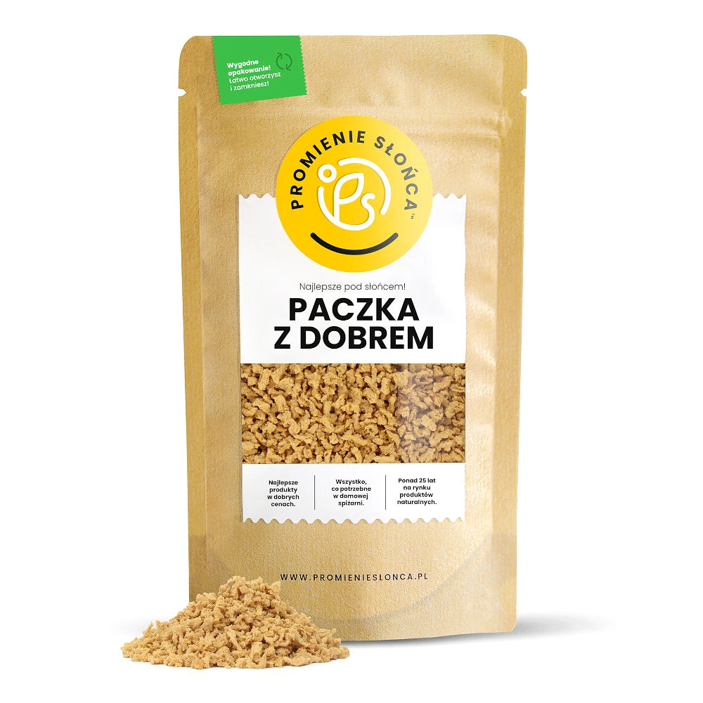 Drugie ujęcie opakowania produktu Granulat sojowy 250 g