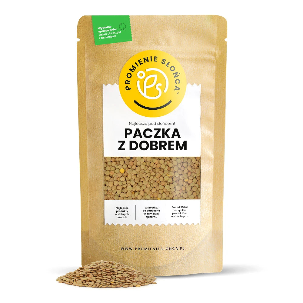Drugie ujęcie opakowania produktu Soczewica zielona 1000 g