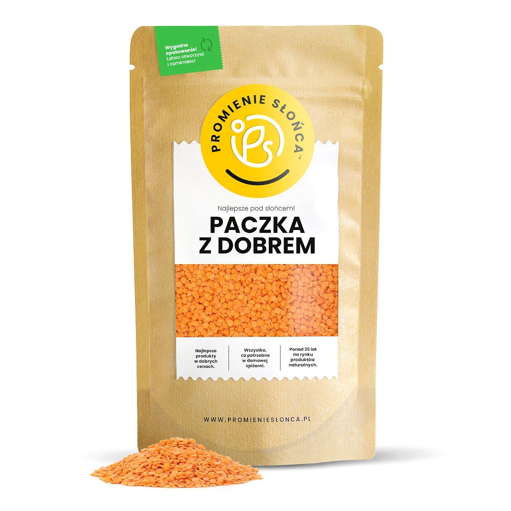 Drugie ujęcie opakowania produktu Soczewica czerwona obluszczona 1000 g