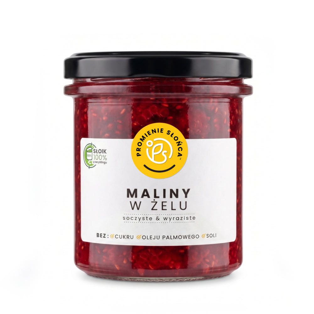Maliny w żelu 300 g