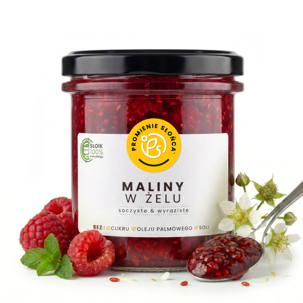 Maliny w żelu 300 g
