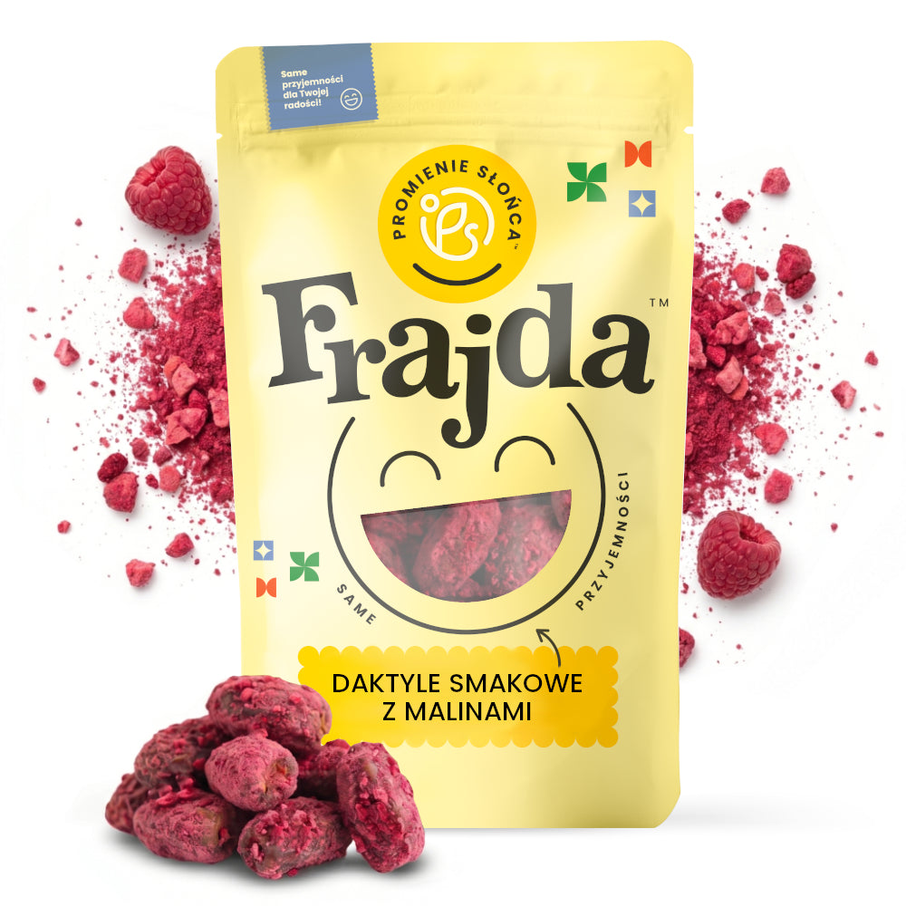 Daktyle smakowe z malinami 150 g