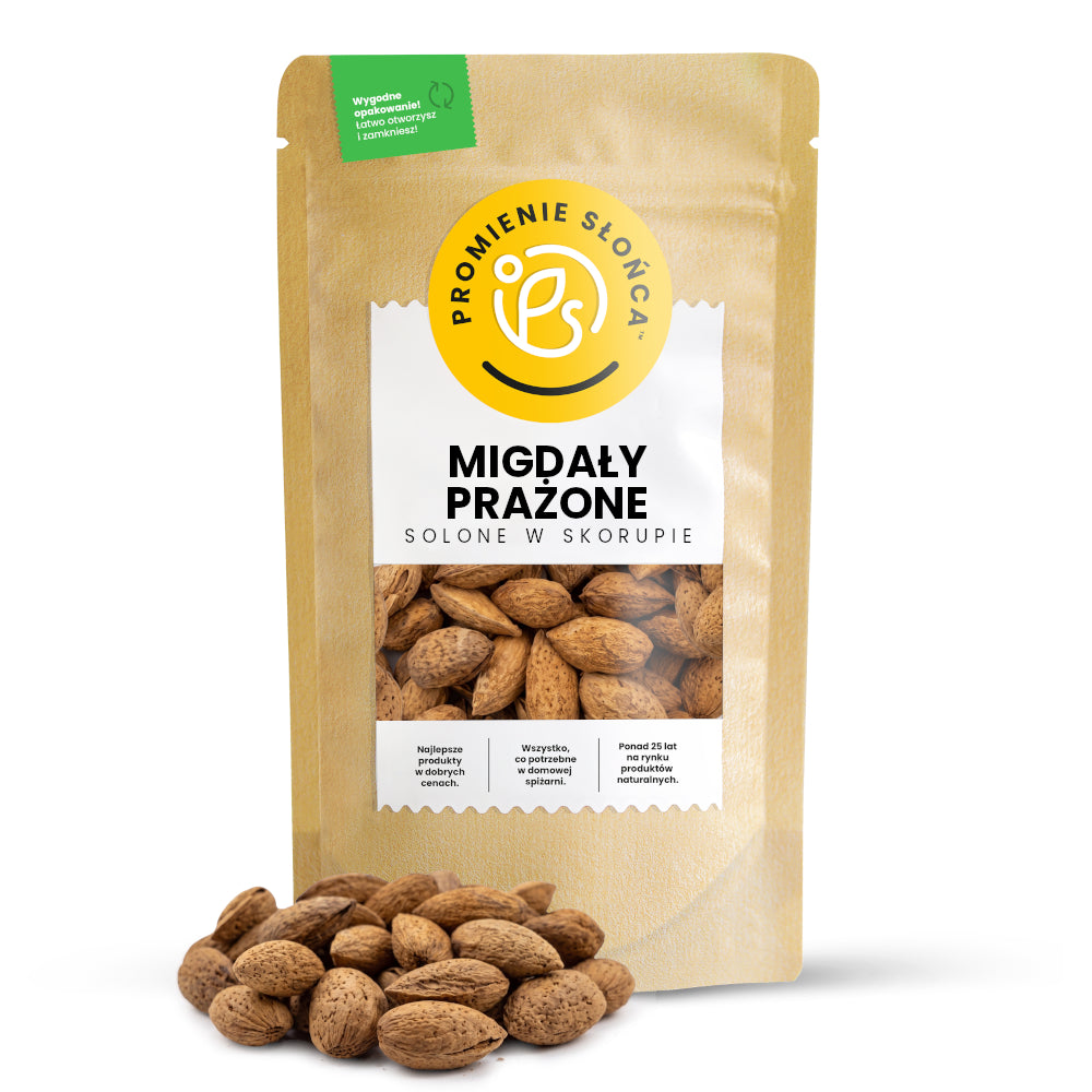 Migdały prażone solone w skorupie