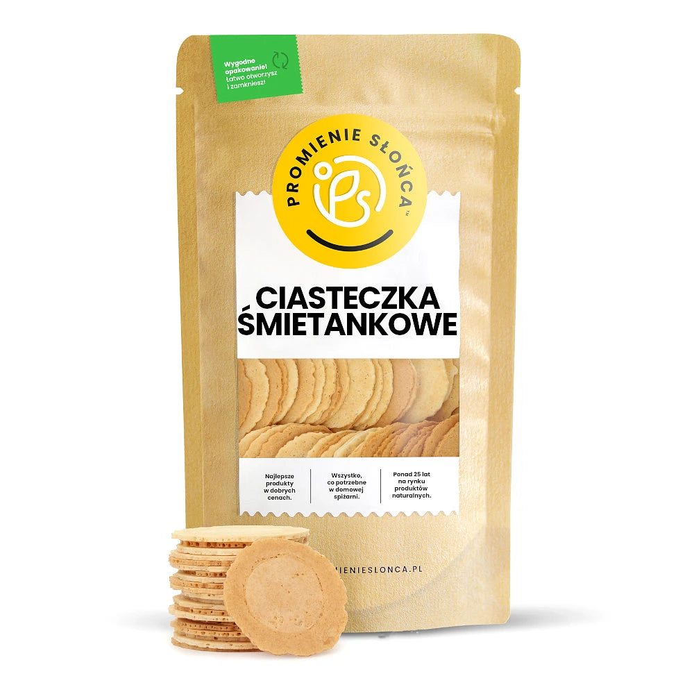 Ciasteczka śmietankowe bez cukru 250 g
