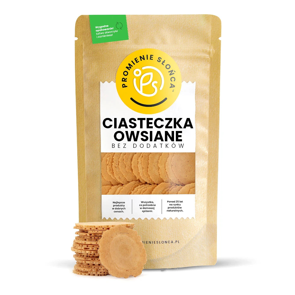 Ciasteczka owsiane bez cukru 250 g
