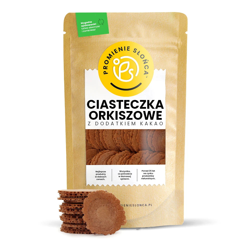 Ciasteczka orkiszowo-kakaowe bez cukru 250 g